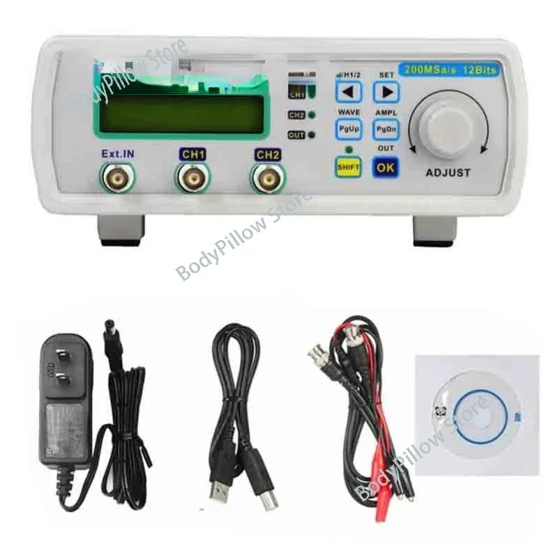 MHS5200A 6MHz 25MHz Digital DDS Dual-channel Function Signal Generator Sine Wave Arbitrary Waveform  Frequency Counter