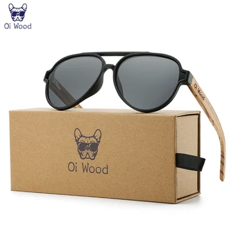 여성용 Oi Wood 선글라스 남성용 나무 선글라스 Polarized UV400 고품질 안경 액세서리 Original Box