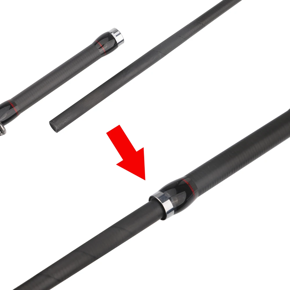 ROLLFISH ألياف الكربون الصلبة تلميح الحبار الأخطبوط قضيب حساسية عالية المياه المالحة القفز القطب لصيد الأسماك الأخطبوط والحبار #4