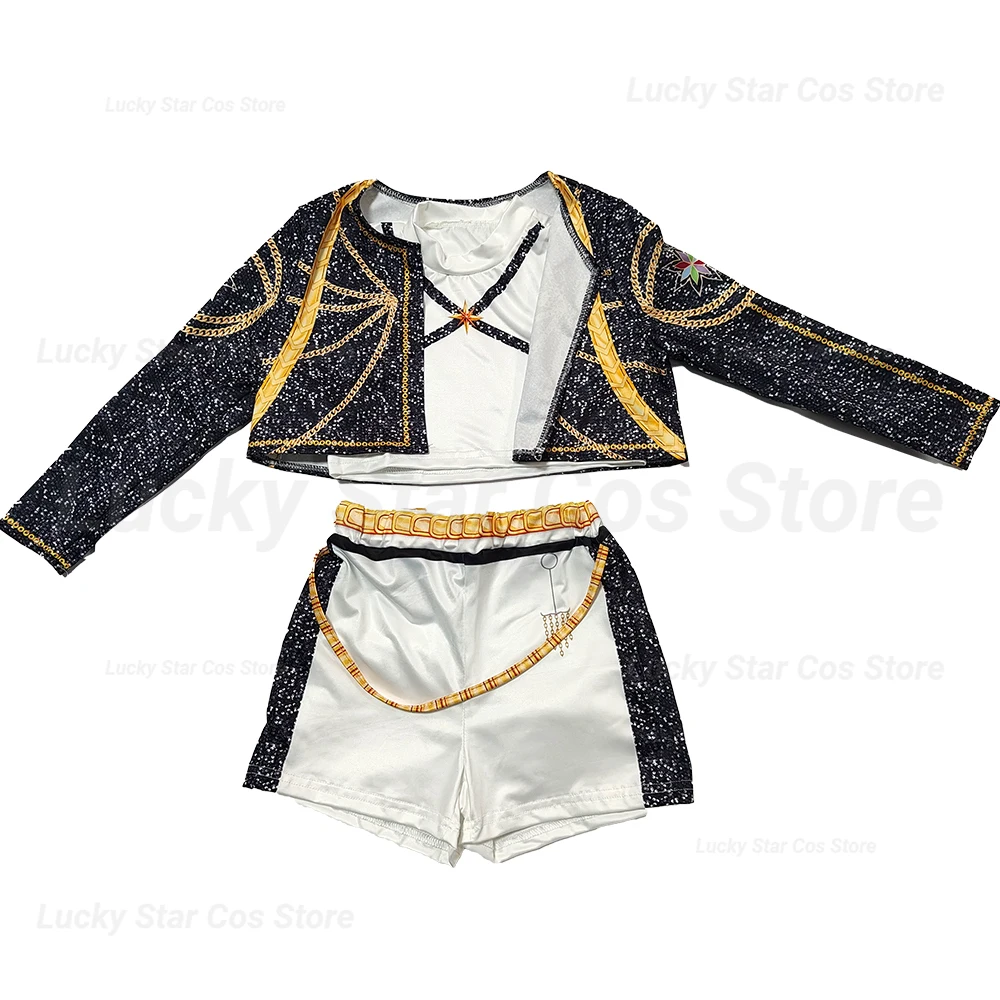 

Halloween Costumes 3Pcs Rumi Cosplay Costume Idol Star Kpop Group Role-Playing Clothes Anime Stage Performance Christmas Outfits