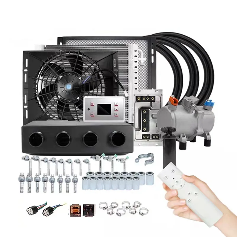 Universal Electric Parking Air ConditioningKit  Mini Electric Air Conditioner for Car Truck / Cargo Truck