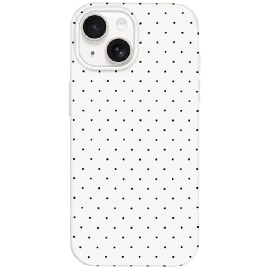 

for iPhone 14 Case iPhone 13 Case Cute Polka Dot Aesthetic Design Simple Cover 6.1, Thin Slim Anti-Scratch Soft TPU Bumper Shoc