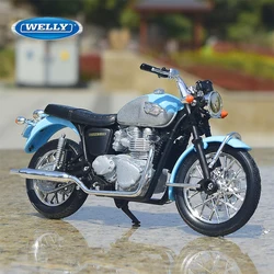 Welly 1:18 Triumph 2002 Bonneville Alloy Motorcycle Model Diecast Metal Street Racing Motorcycle Model Collection Childrens Gift