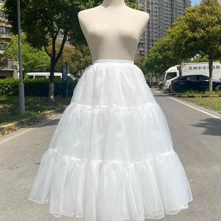 

Женская 2-слойная нижняя юбка-кринолин для свадебной нижней юбки средней длины 60 см