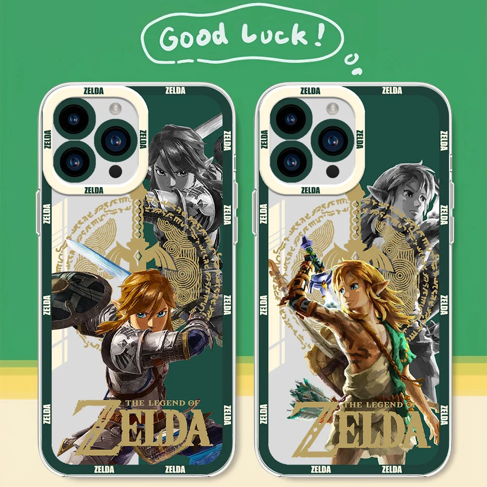 Game The L-Legends of Z-Zeldas For iphone 11 12 13 14 15 16 Mini Plus Pro Max Transparent Shell