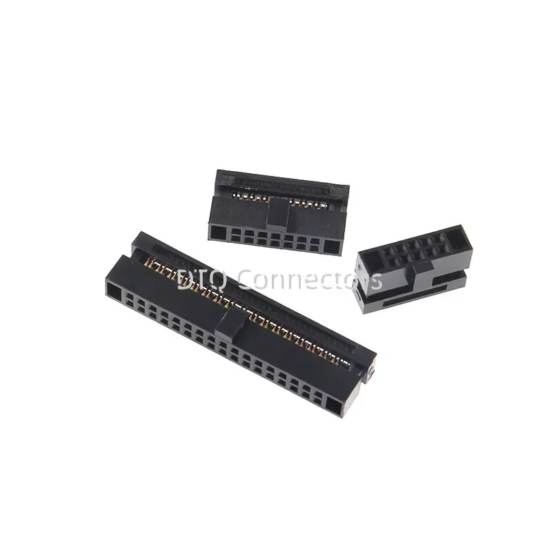 5PCS IDC Receptacle 1.27mm Pitch 6-80 Pin Female Header Socket Cable Connector for Flat Ribbon Cable