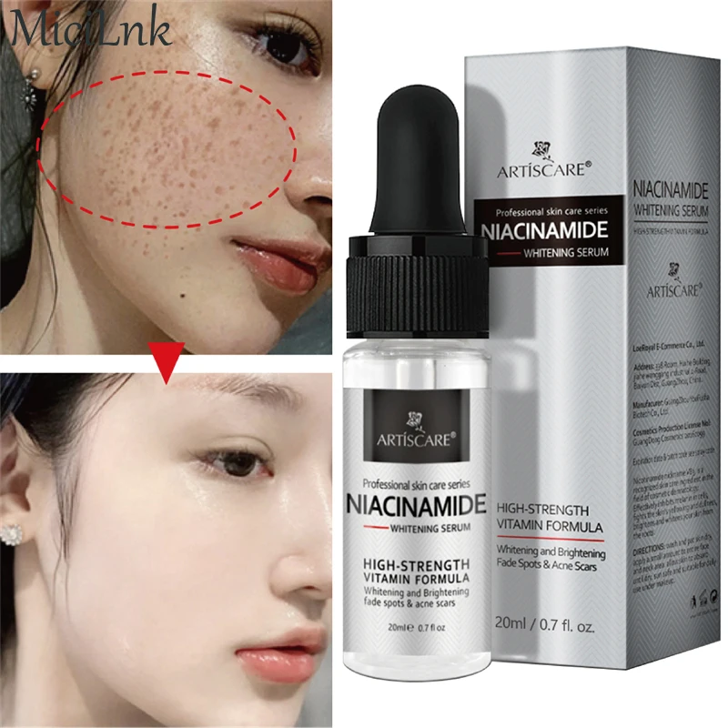 

Whitening Serum Remove Dark Spots Effective Freckle Essence Anti-Aging Niacinamide Fade Pigmentation Melasma Brighten Skin Care