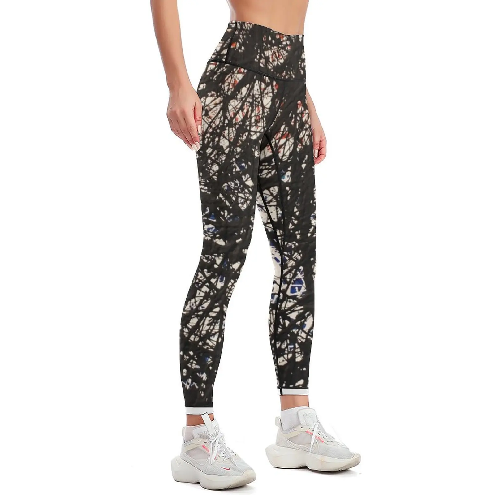 Abstract Jackson Pollock Painting Original Art Leggings sport pants jogging pants gym wear Womens Leggings