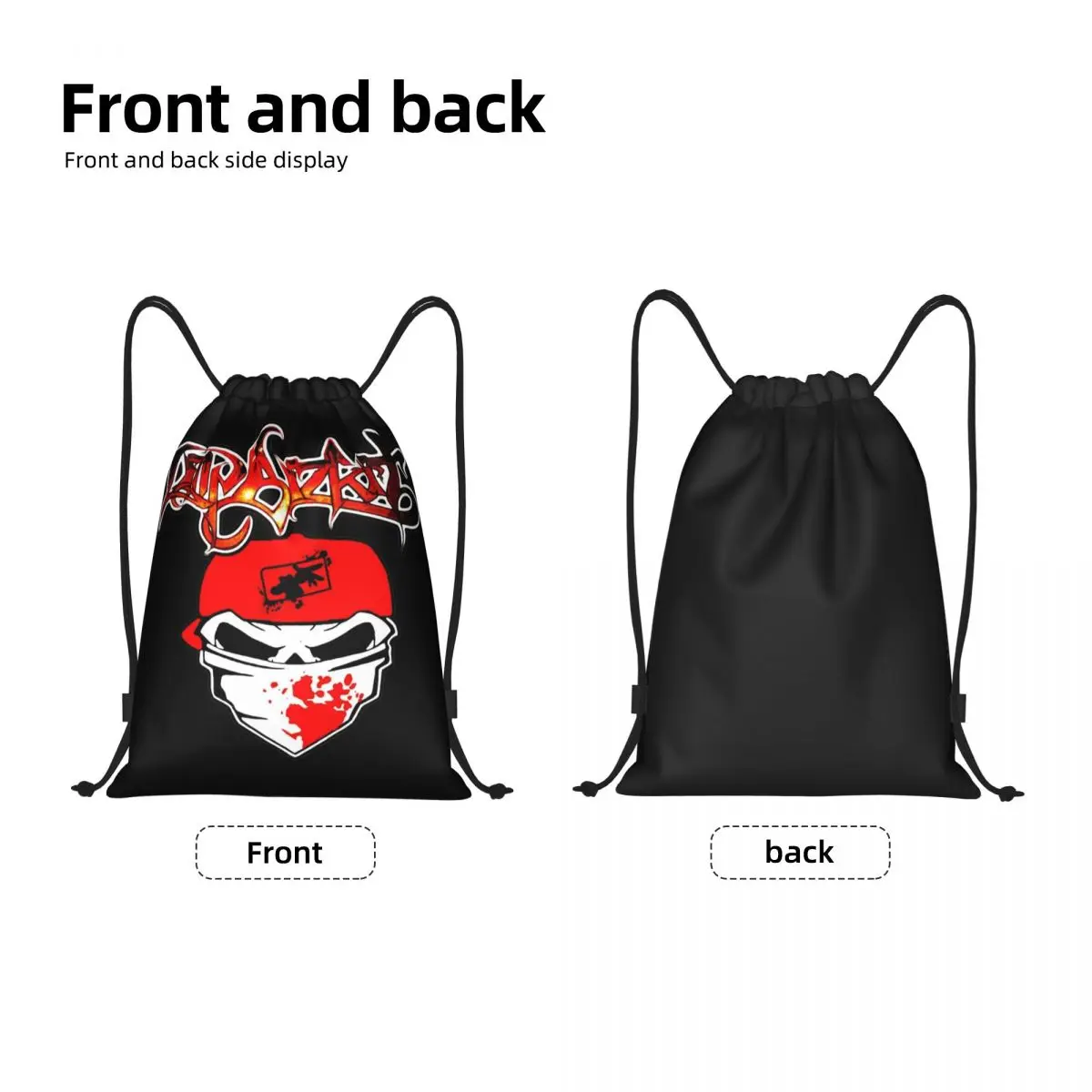 Rock Band Limp Bizkit Drawstring Bags Soccer Backpack Gym Sackpack String Bags for Cycling