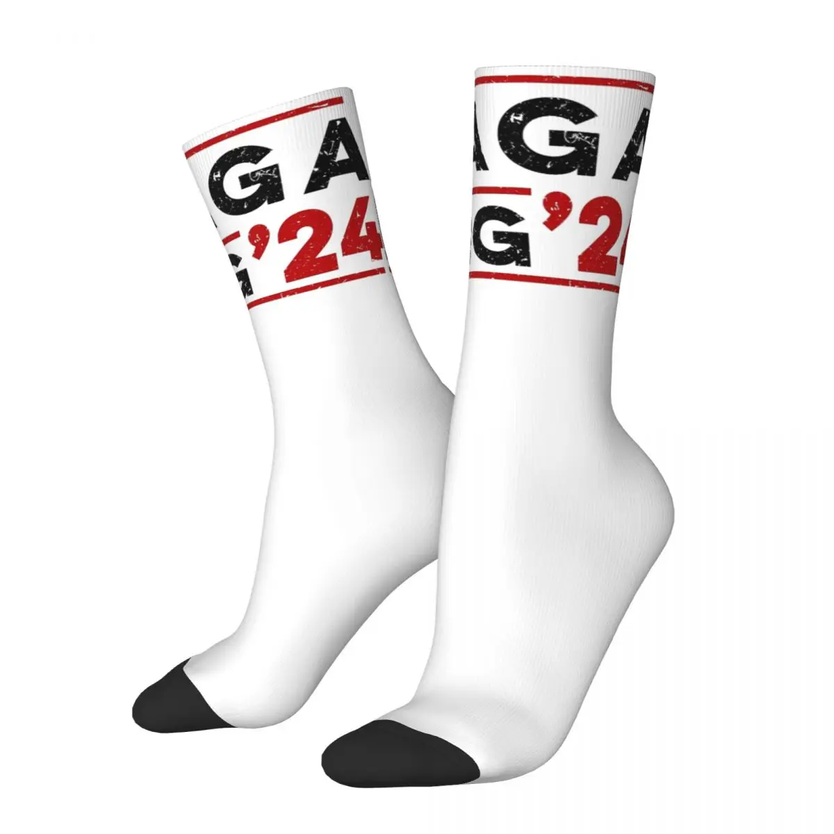 Trump 2024 MAGA Theme Design Socks Product for Male Cozy Printed Socks