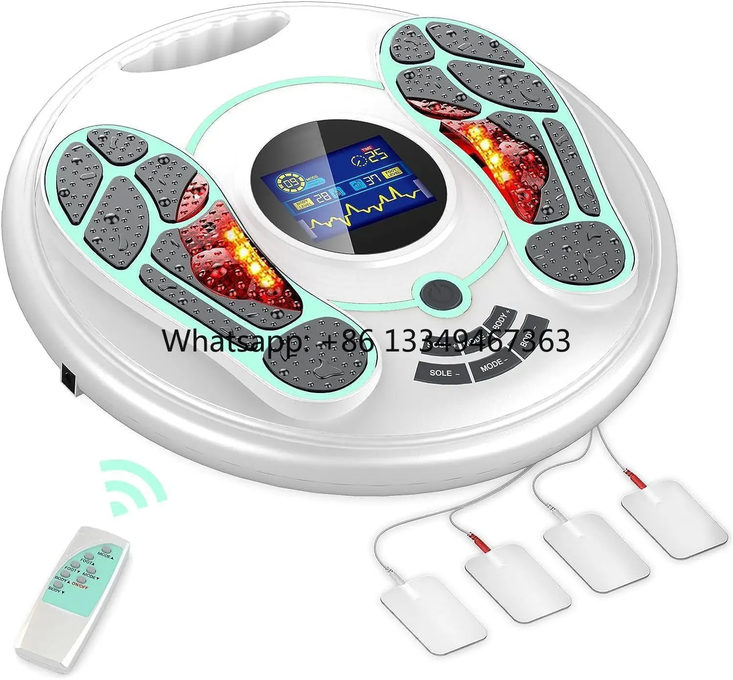 Transcutaneous Electrical Nerve Stimulator, Foot Massager, TENS & EMS for Pain Relief