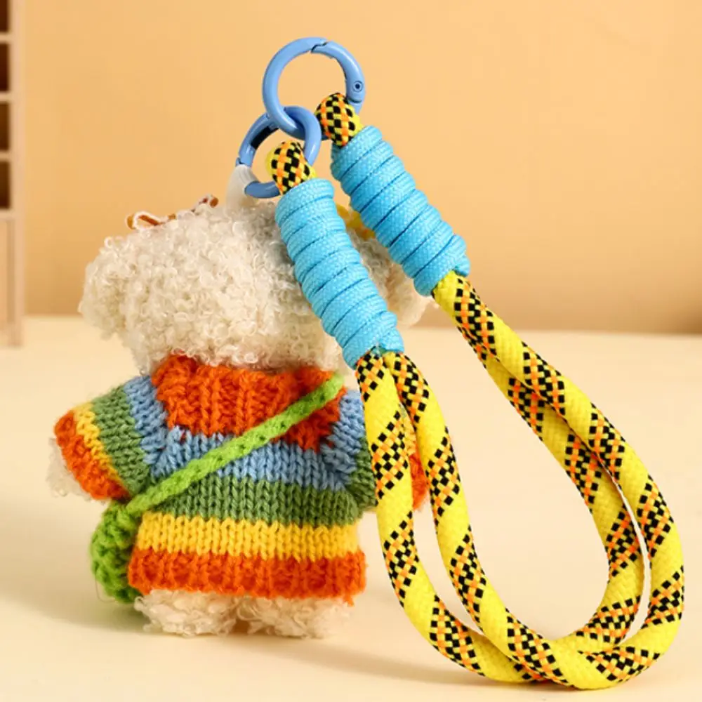 Suéter de algodão pp pingente de cachorro fofo suéter de crochê realista chaveiro de cachorro coleção de desenhos animados filhote de cachorro chaveiro de pelúcia presentes