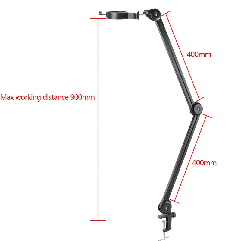 Microscope Video Camera Webcam Desktop Work Arm Stand Adjustable Boom Table Working Hanger Cantilever Stand Holder 1/4 40mm