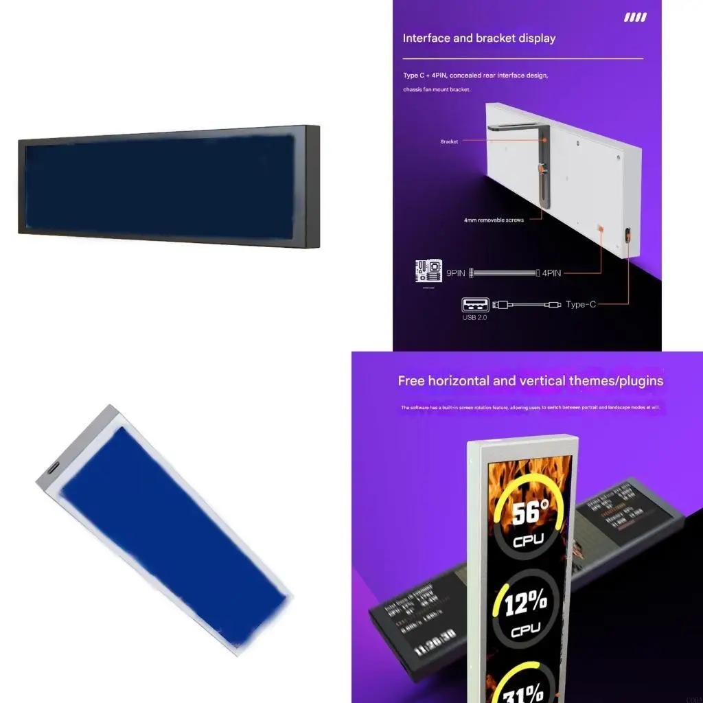 

CORA Technology 9.16inch Secondary Monitor For Computer Temperature Monitoring