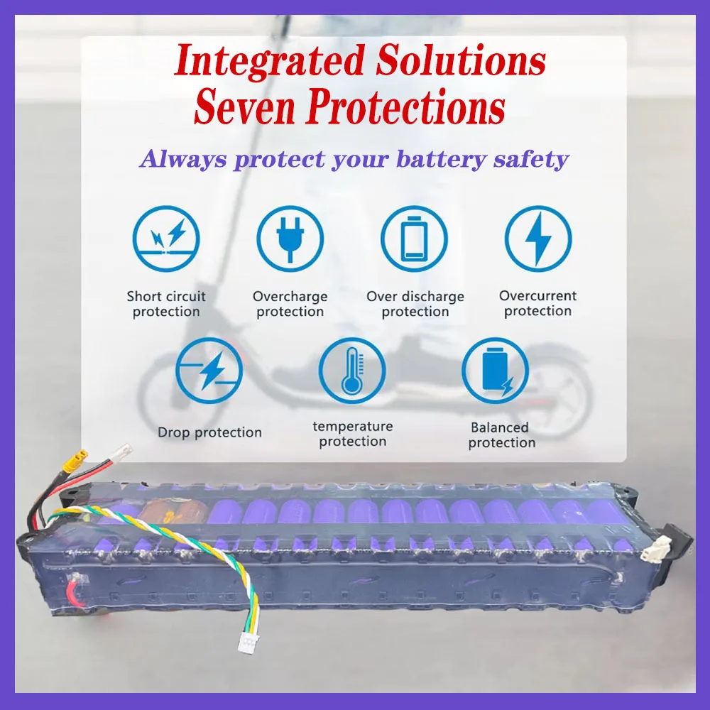 

10S3P 36V 7.8Ah scooter battery pack suitable for Mi Jia M365, electric scooters, BMS board waterproof Bluetooth communication