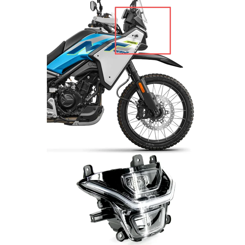 For CFMOTO 450MT Headlight CF450 CF400-8-8A MT450 Headlamp Motorcycle Accessories Original Parts