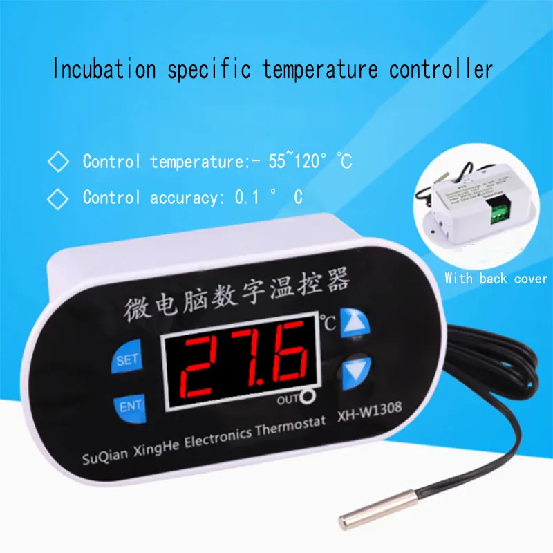 

XH-W1308 Цифровой регулятор температуры Регулируемый интеллектуальный цифровой регулятор температуры Переключатель контроля температуры