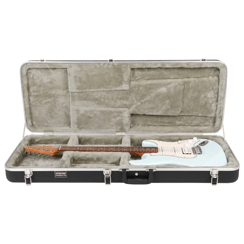 Electric Guitar ST Case, Bass Guitar Box, Thickened Shockproof Pressure-Resistant Instrument Case for Travel and Hand Carry