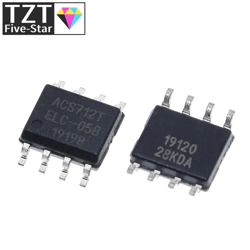 5/10 قطعة اليجرو ACS712 ACS712T ACS712ELCTR ACS712ELCTR-05B 5A 5V (ACS712ELCTR-05B-T) لوحدة الطاقة