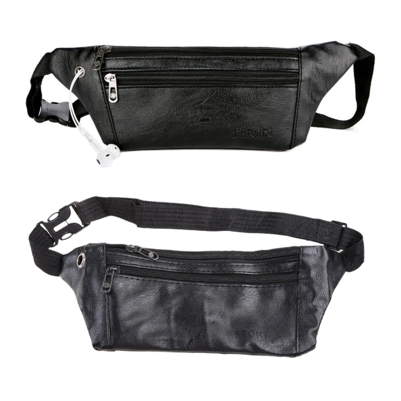 

Men PU Leather Belt Bum Waist Fanny Pack Crossbody Shoulder Sport Bag