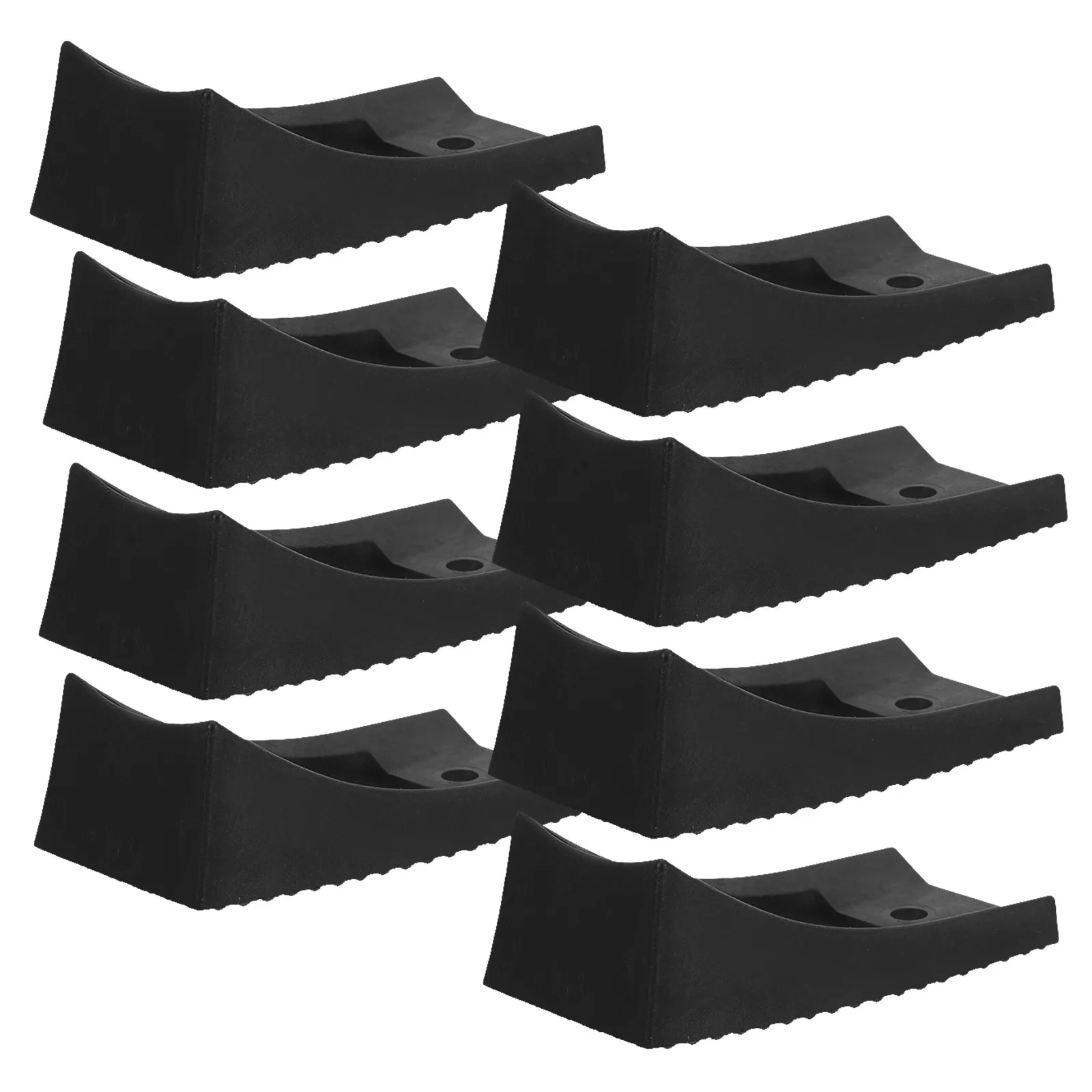 8Pcs Chair Leg Floor Protectors Plastic Sled Base Pads Office Reception Guest Chair Tube Guards Scratch Prevention
