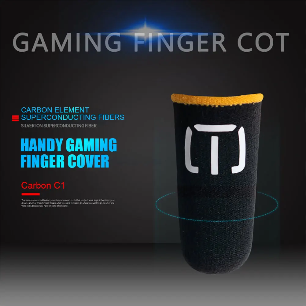 2pcs Game Finger Cover for PUBG Mobile Game Sweatproof Sensitive Touch Screen Sleeve Gaming Accessories 2