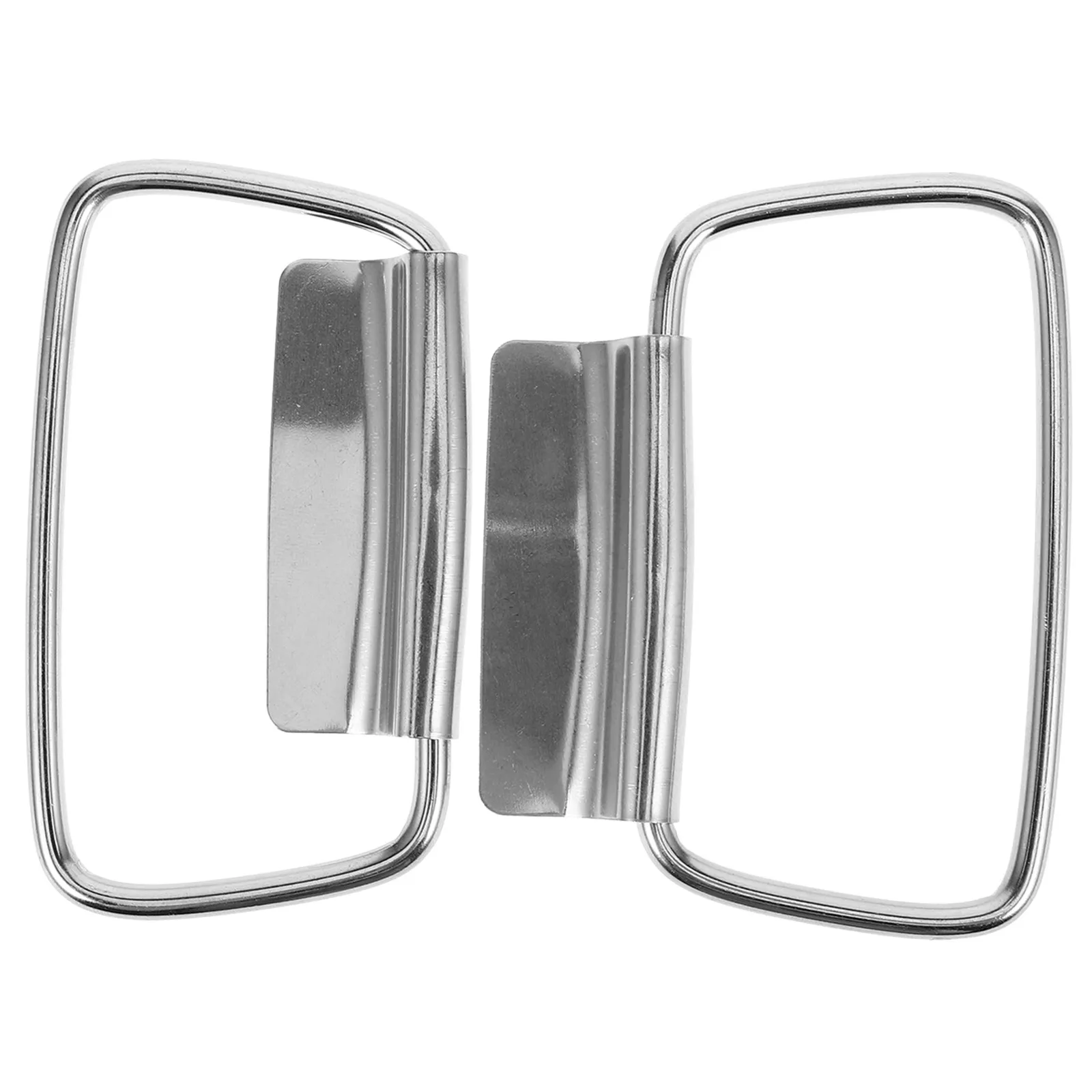 1Pair Stainless Steel Bucket Handle Replacement Ergonomic Wear-Resistant Compact Practical Household Pail Grip