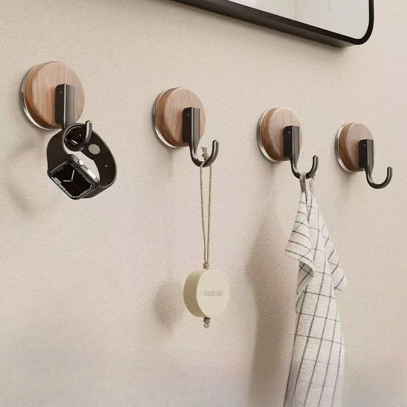 1 peça de gancho de ventosa, sem perfuração, banheiro, gancho de vácuo sem costura, forte gancho adesivo de toalha de azulejo de cozinha com suporte de carga