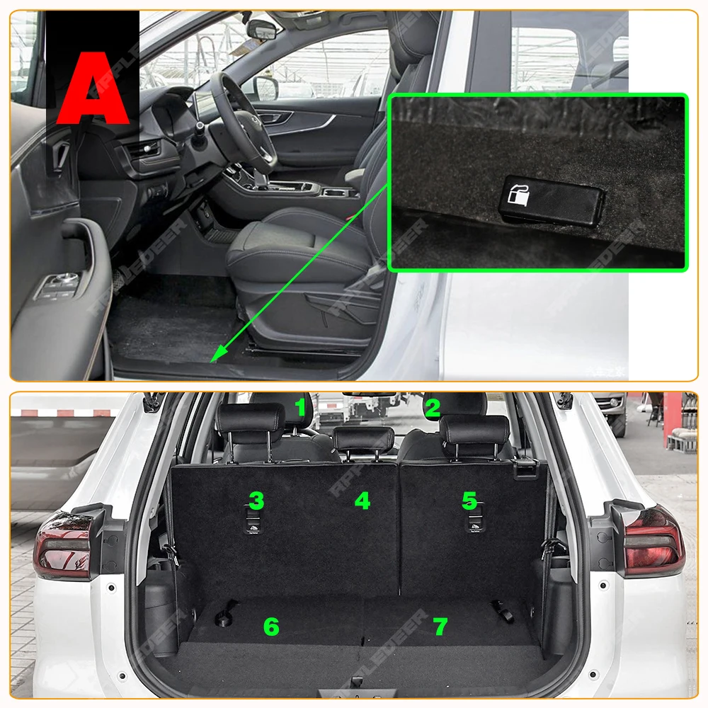 Car Floor Mats For Chery Tiggo 8（7-Seat） 2018-2025 2024 2023 2022 2021 Custom Auto Foot Pads Carpet Cover Interior Accessories