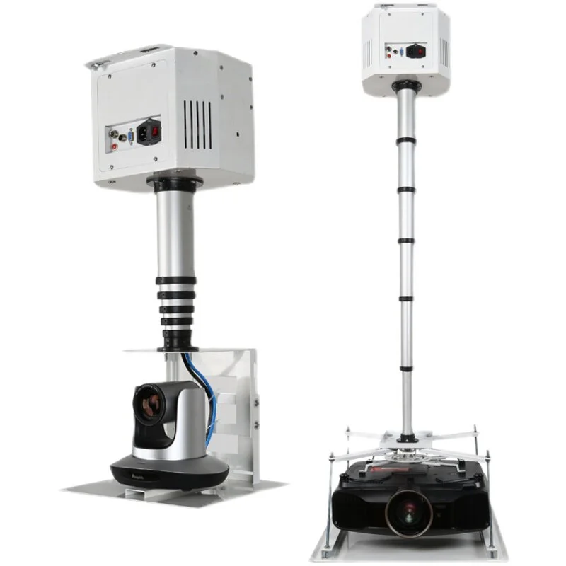 Electric Ceiling Mount Ultra-Silent RS485 Remote Control Single Pole Projector Lift for Classrooms