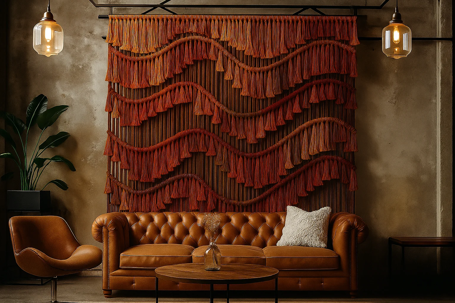 #￥Macrame Knotting square Braid Design Wall Hanging INS Style for Macramé Para Plantas Exterior Indoor & Outdoor Use