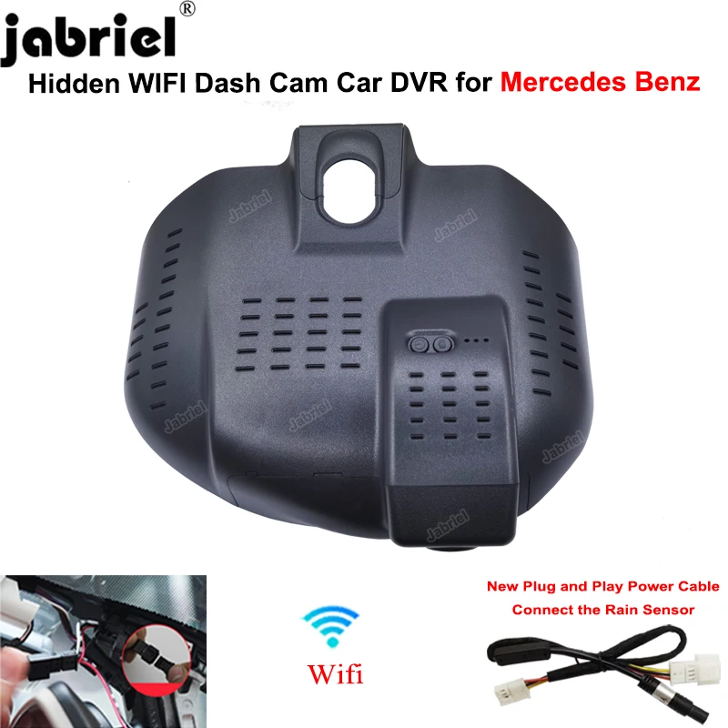 Dash Cam Camera DVR 1K 1080P Wifi Plug and Play Car DVR Video Recorder for Mercedes C260L 2021 2022 2023 DashCam