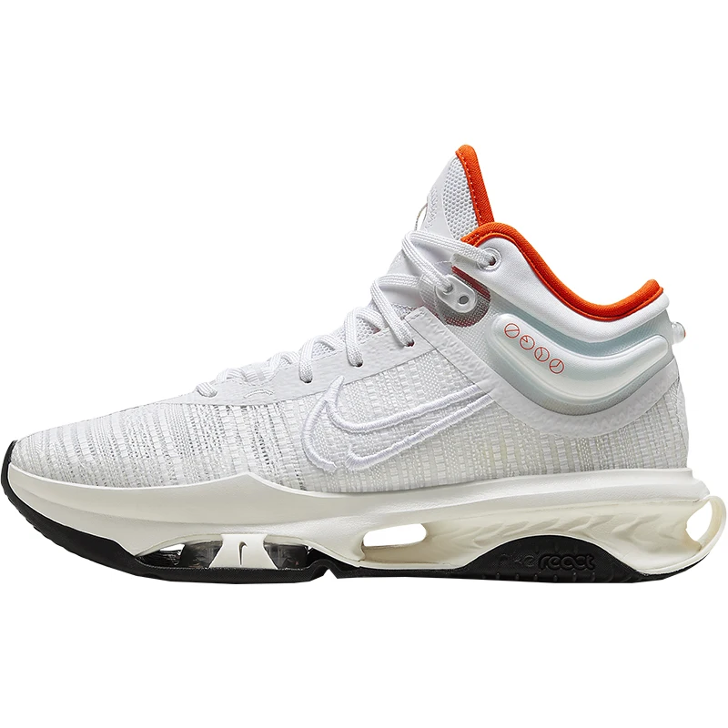 حذاء كرة السلة Nike الأصلي 2024 للرجال مبطن قابل للتنفس متوسط الجودة DJ9432-104