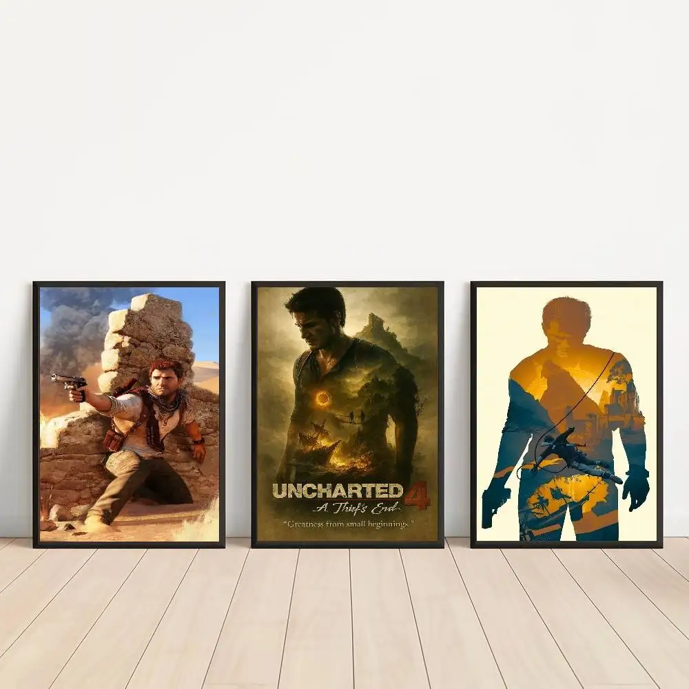 Game Uncharted Good Quality Prints And Posters Vintage Room Home Bar Cafe Decor Aesthetic Art Wall Painting