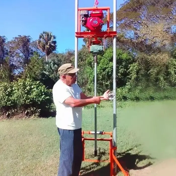 

Индивидуальная легкая буровая установка для водяных скважин (бензин/дизель), 80 м, ручная мини-буровая машина для бурения скважин, горячая продажа