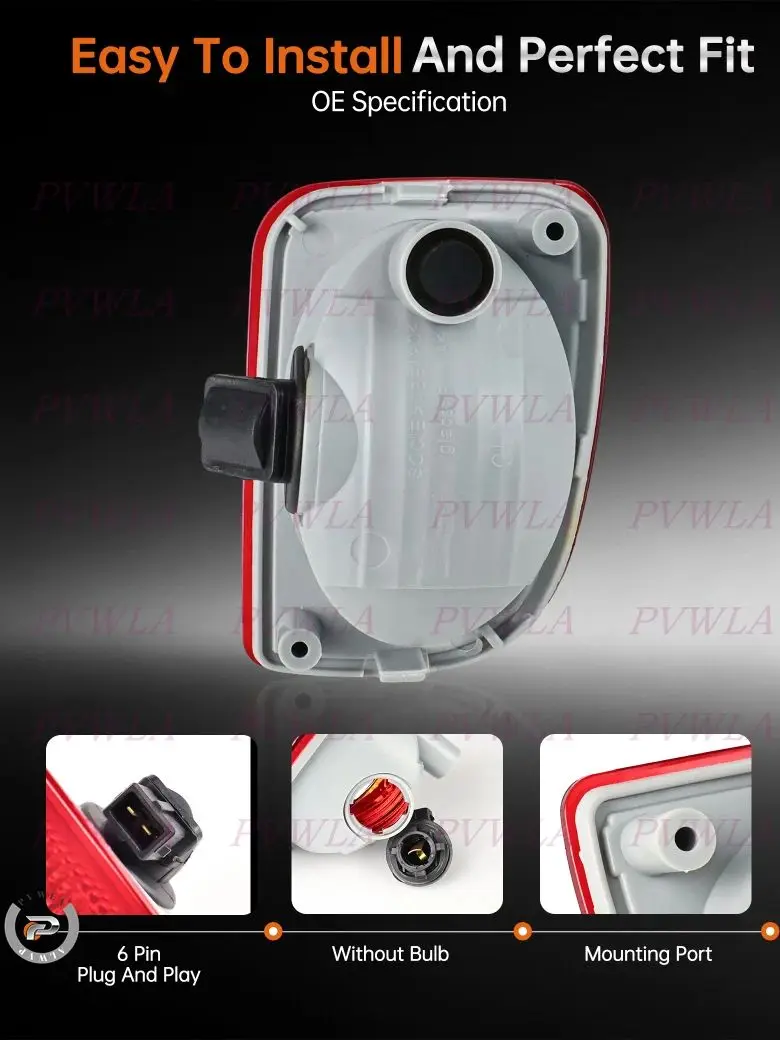 Thumbnail 4 - #22 Newest Rear Bumper Light Assembly
