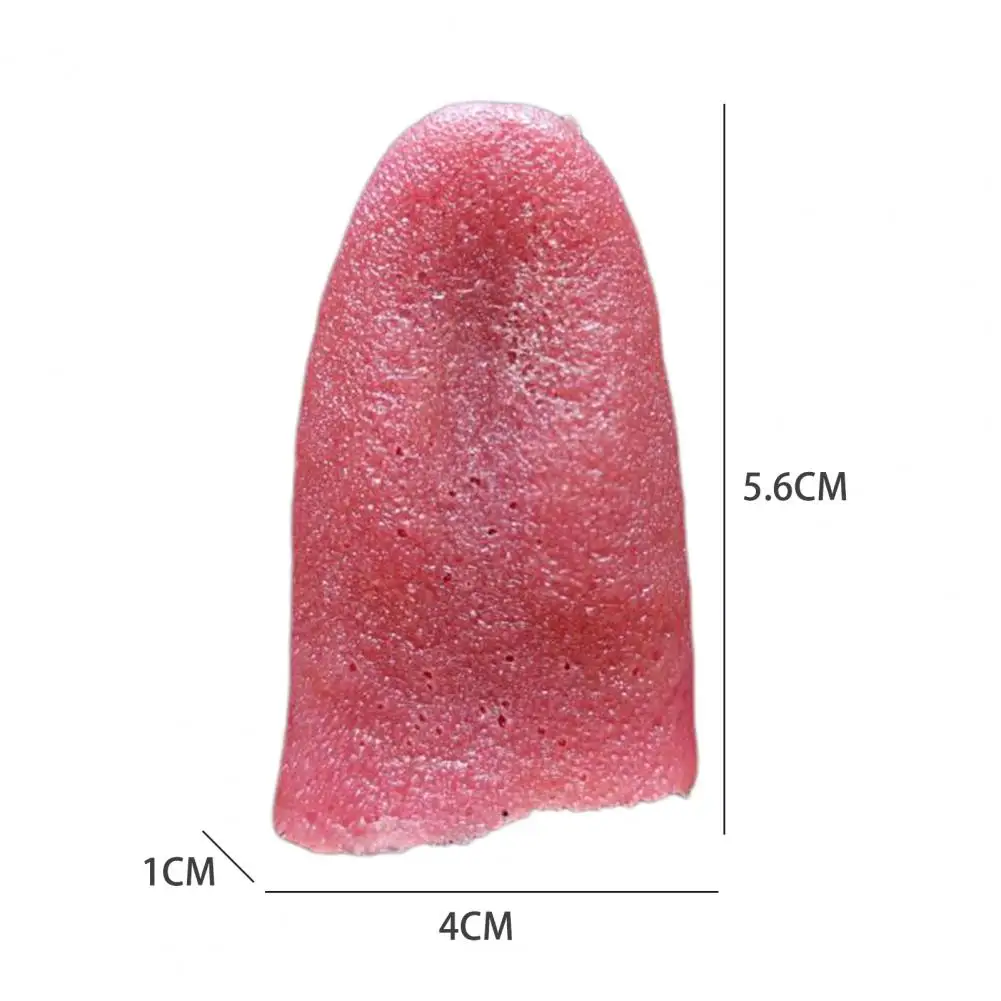 Realistic Fake Tongue Prop for Magic Shows Halloween Scary Funny Tongue Reusable Trick Tool Mentalism Magic Street Performances