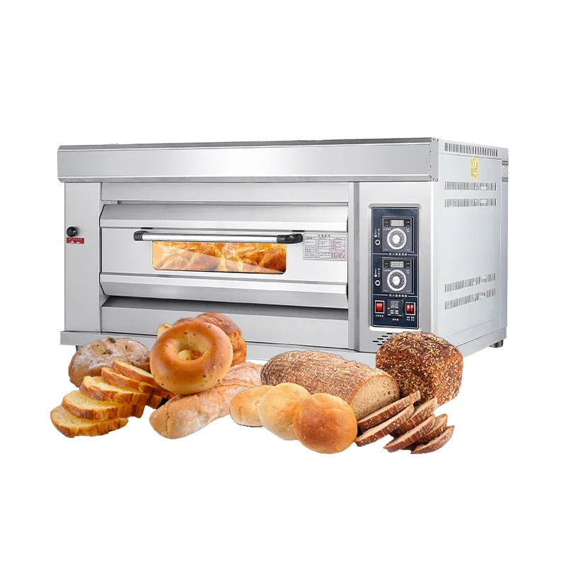 Factory outlet Commercial gas cake bread pizza oven for bakery equipment industrial Baking horno Two deck ovens