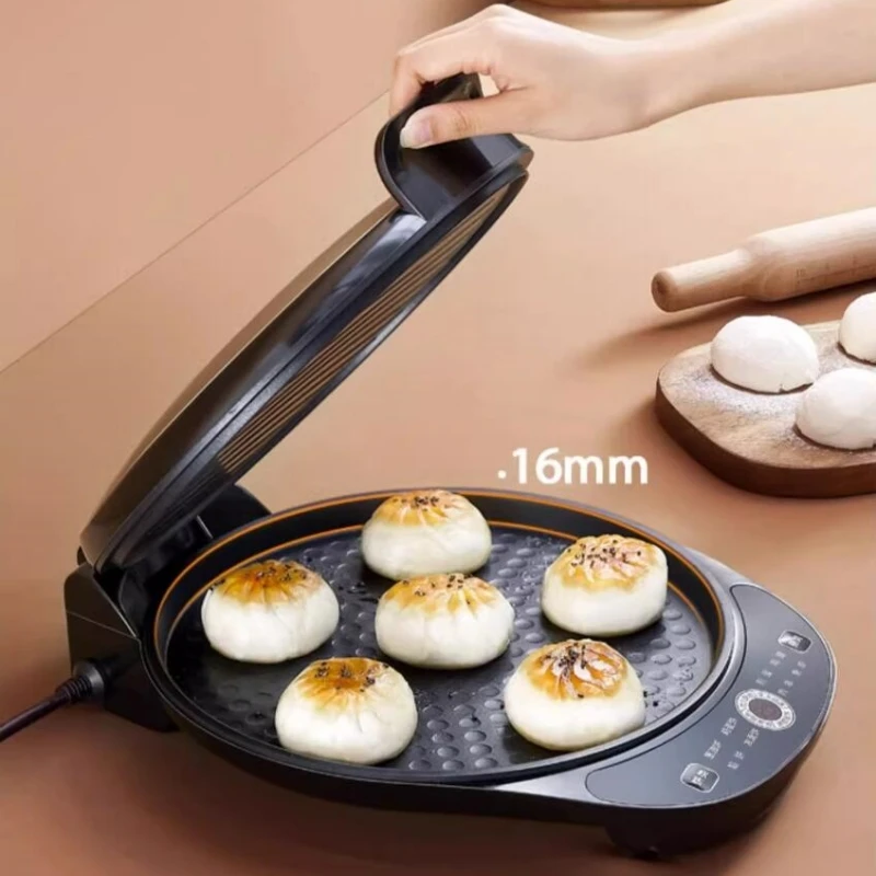 Midea 220V Electric Pancake Pan Household 1200W Double-sided Heating Pancake Pan Automatic Frying and Baking Pancake Machine