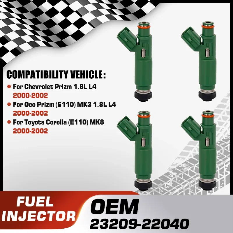 

Engine Fuel Injectors Nozzle For Chevrolet Prizm 1.8L L4 Geo Prizm MK3 1.8L L4 Toyota Corolla E110 MK8 1.8L L4 2000 2001 2002
