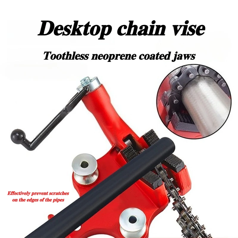 Professional Pipe Stand Vise High Hardness Ergonomic Pipe Clamp Rust-proof Pipes Splicing Multifunctional Hand Tool Sets