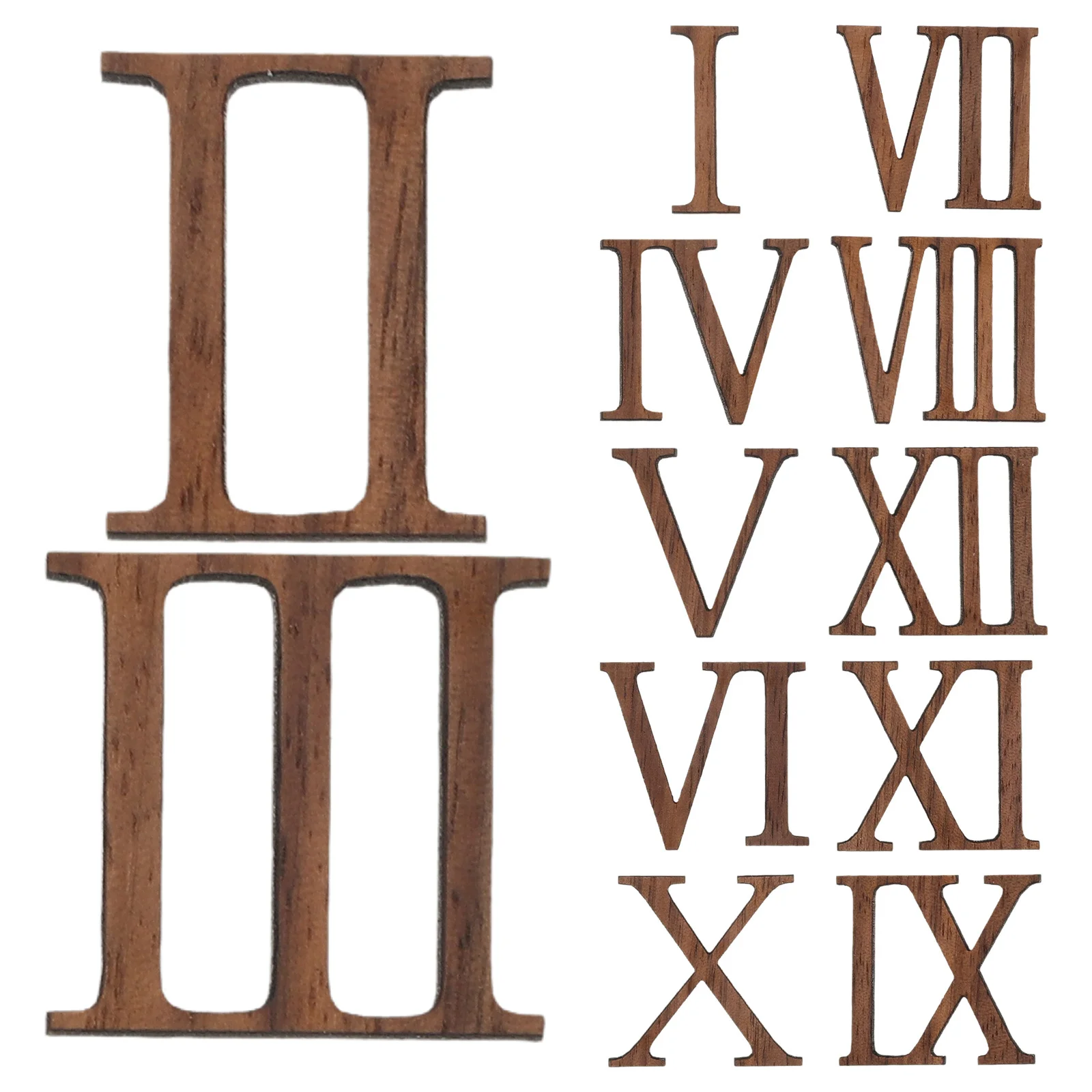

1Set Clock Numerals Kit Strong Practical Design Suitable Various Wall Clocks Gifts DIY Projects Roman Numeral Clock