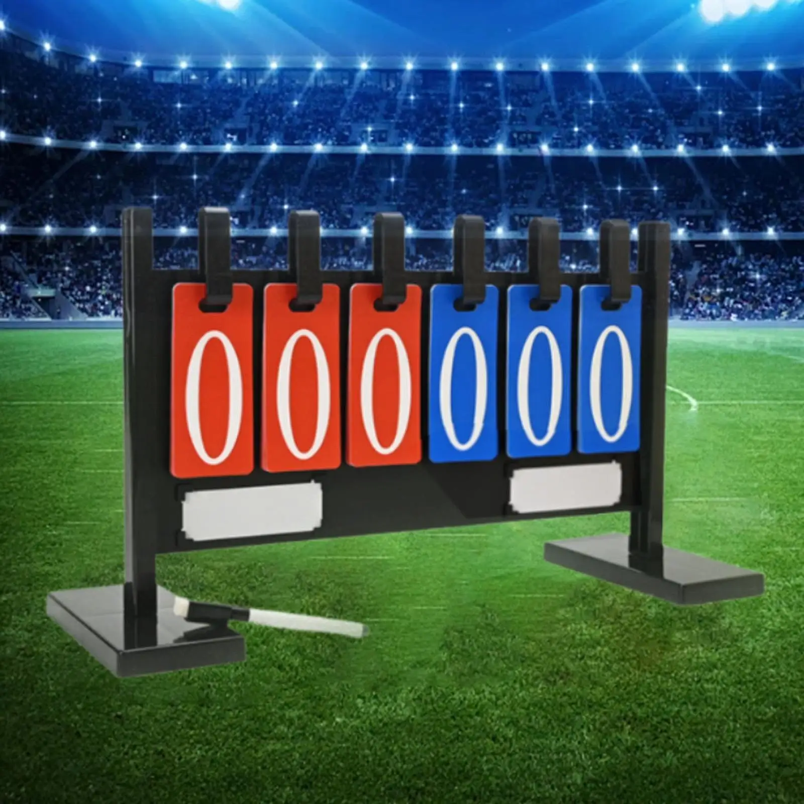 

Score Flipper Reusable Team Name Card Table Top for Team Football Badminton