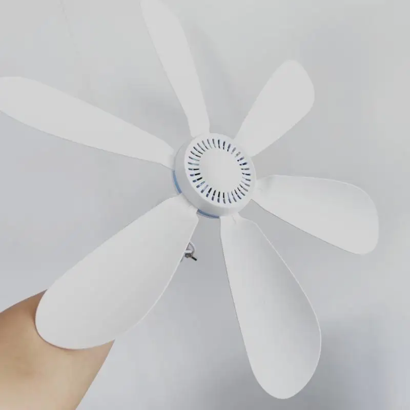 D5BE Double Purpose Plastic USB Hanging Clip On Fan for Hanging Or Desktop Coolers