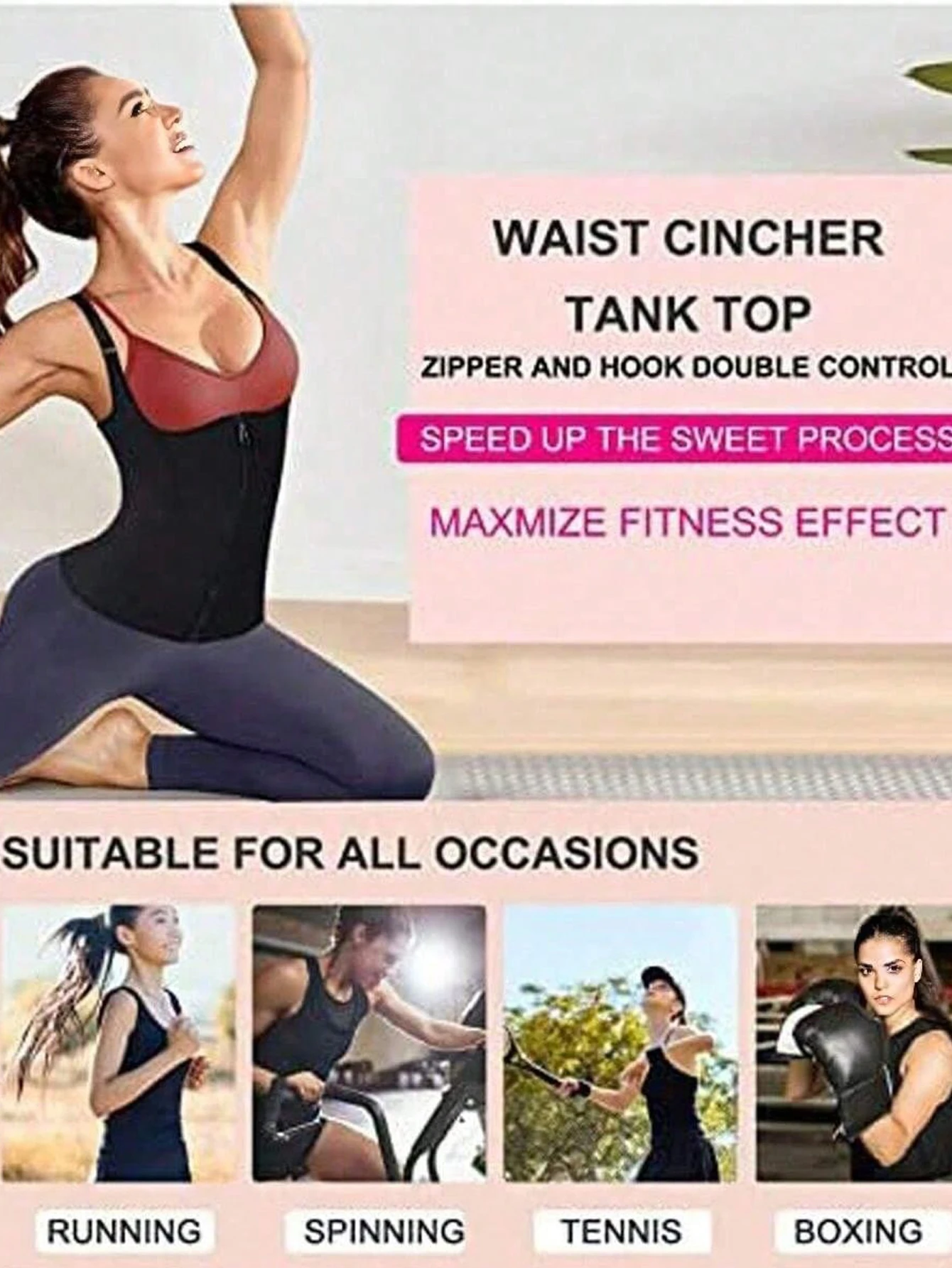 مشد الخصر للتخسيس للسيدات من Sports & Outdoors، مشد رياضي ممتص للعرق، ملابس داخلية للتحكم في البطن بعد الولادة، الخصر Tr