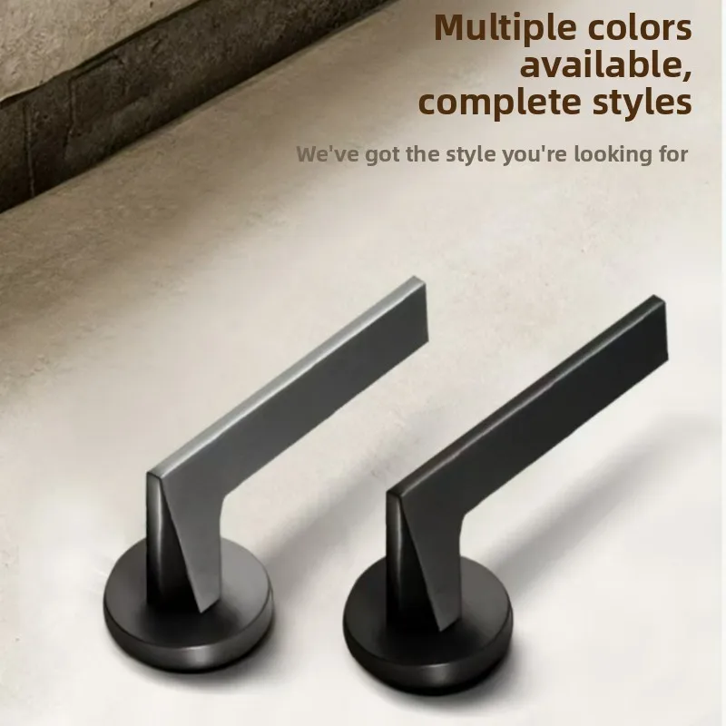 

Bedroom Door Lock Simple Solid Wood Door Handle Zinc Alloy Silent/magnetic Universal Indoor Room Split Door Lock