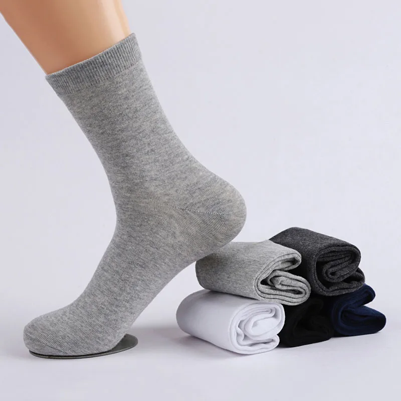 2022 Brand New Men's Cotton Socks Black Business Casual Breathable Spring Autumn Male Crew Socks Meias Hot Sale Sokken Size38-44