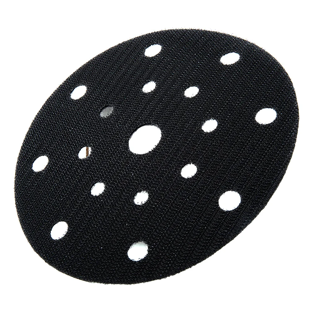 1Pc 17 Holes Soft Sponge Interface Pad 6 Inch 150 Mm Sanding Pads Backing Disc Hook & Loop Sanding Discs For Polisher