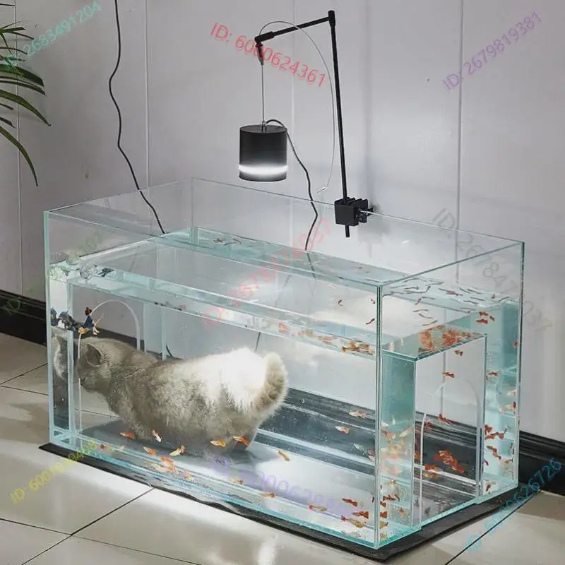 

Acrylic cat nest fish tank tunnel cat tank ornamental drillable fish tank