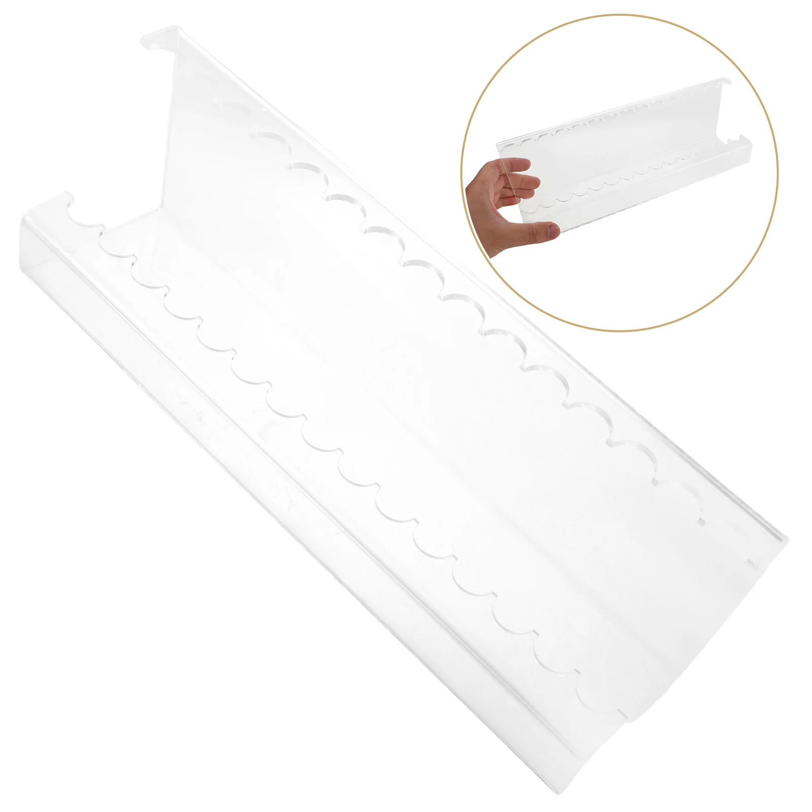 

Acrylic Storage Box Pen Stand Display Makeup Pencils Holder Slots Marker Organizer Rack Case Multifunction Paint Brush